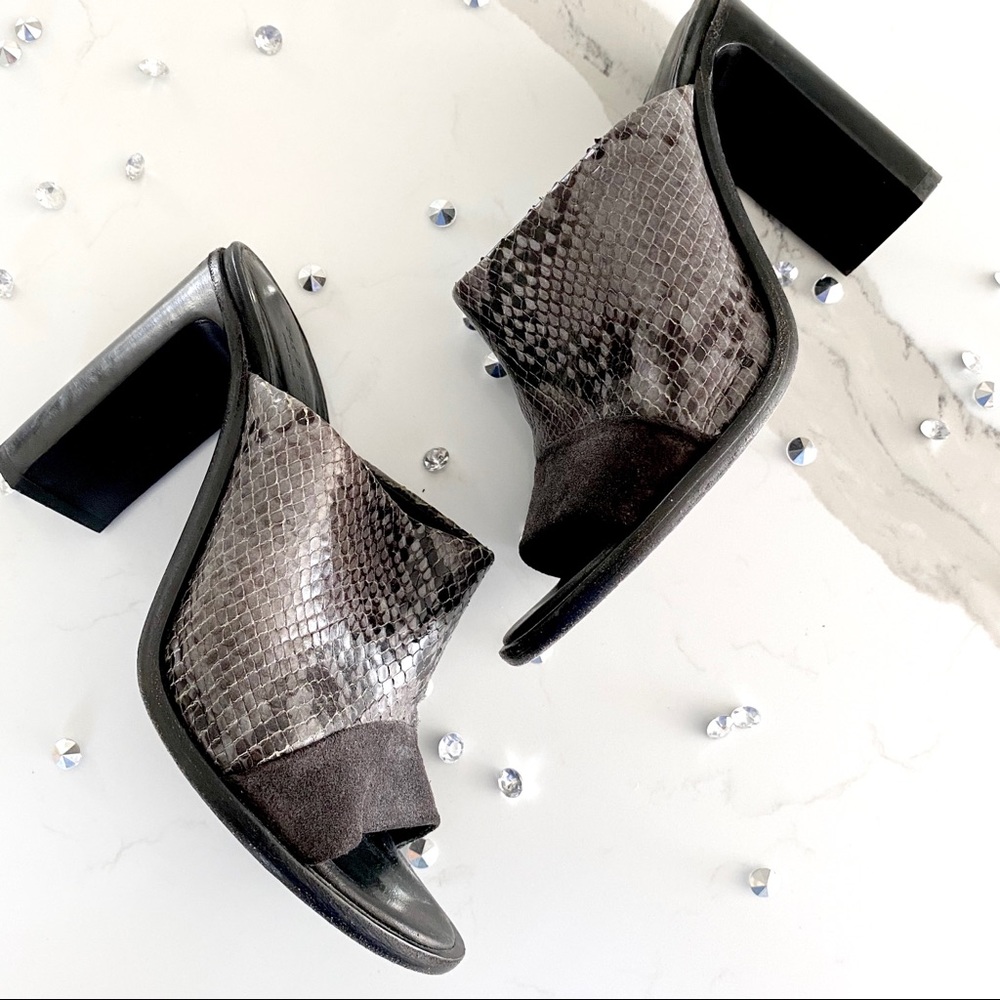 Rag & Bone Snakeskin Mules